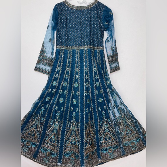 Women net wedding dress in blue navy - Picture 5 of 8